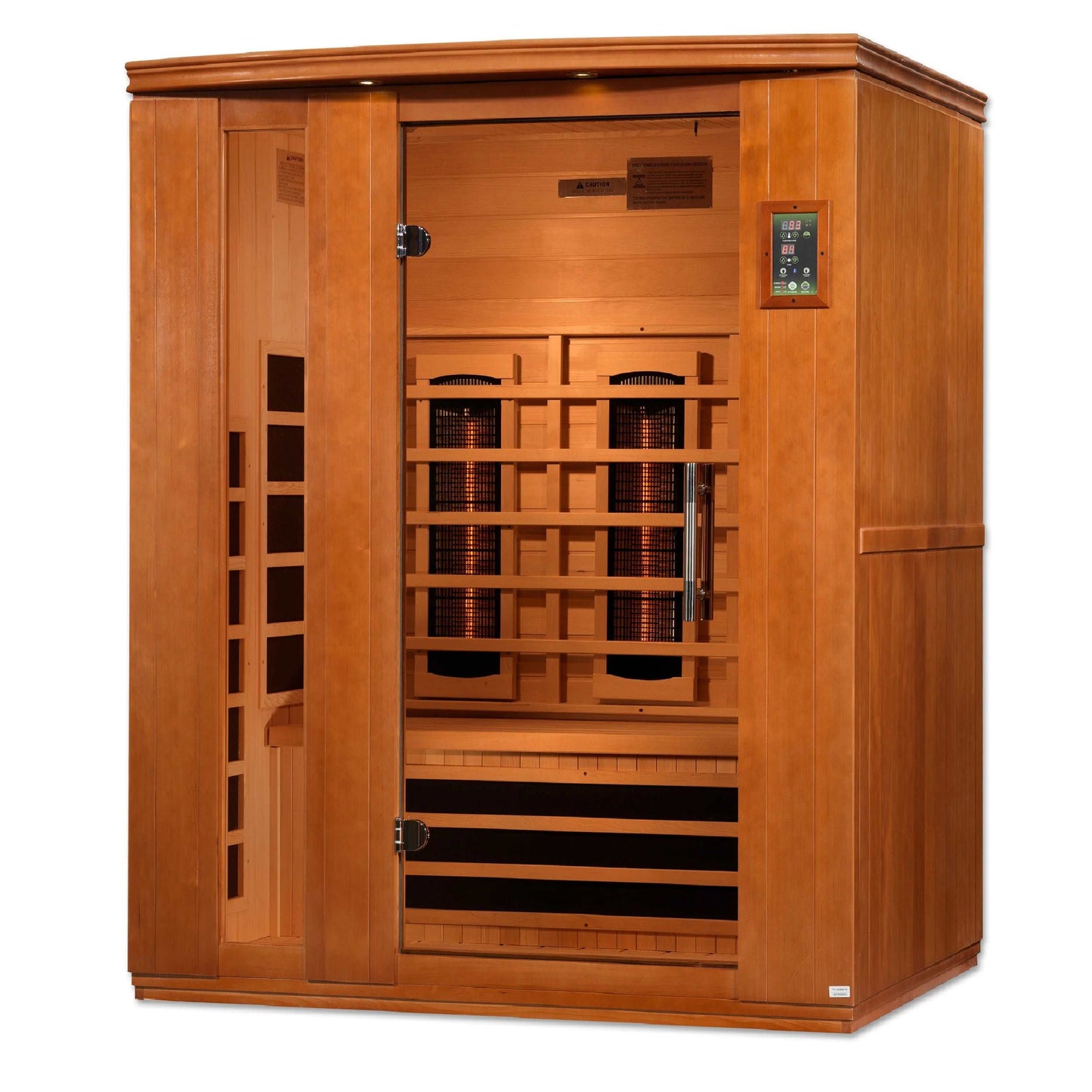 Dynamic Saunas Lugano 3 Person Near Zero Full Spectrum Infrared Sauna, DYN-6336-03 FS