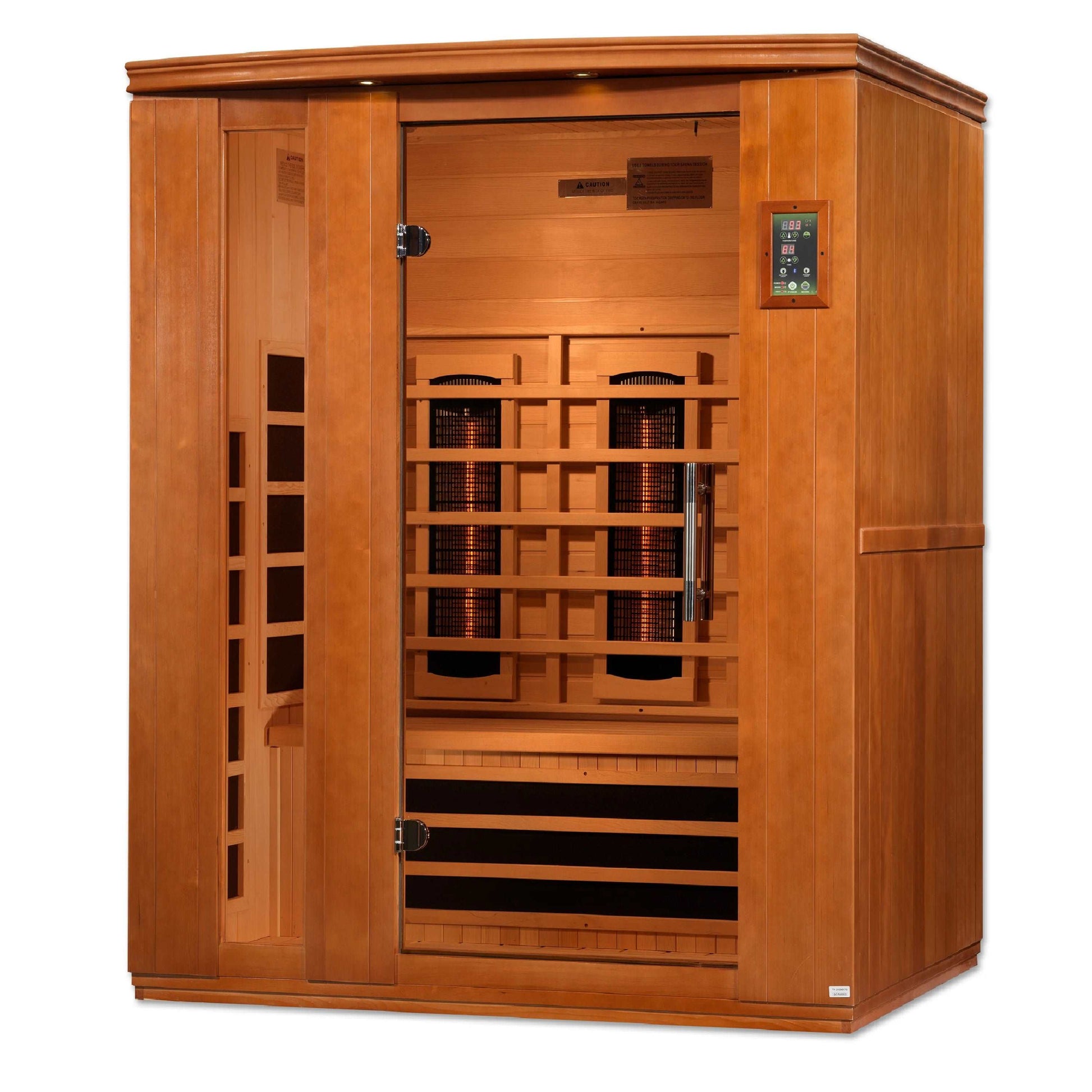 Dynamic Saunas Lugano 3 Person Near Zero Full Spectrum Infrared Sauna, DYN-6336-03 FS