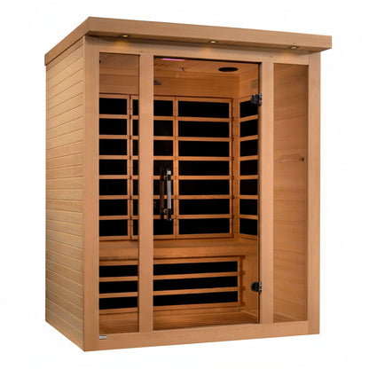 Dynamic Saunas Vila Ultra Low EMF 3 Person Far Infrared Sauna DYN-6315-02