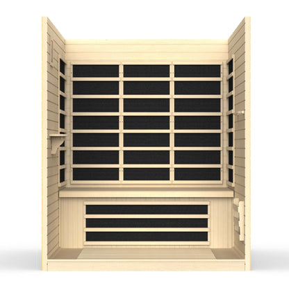 Dynamic Saunas Vila Ultra Low EMF 3 Person Far Infrared Sauna DYN-6315-02, Vila - Interior