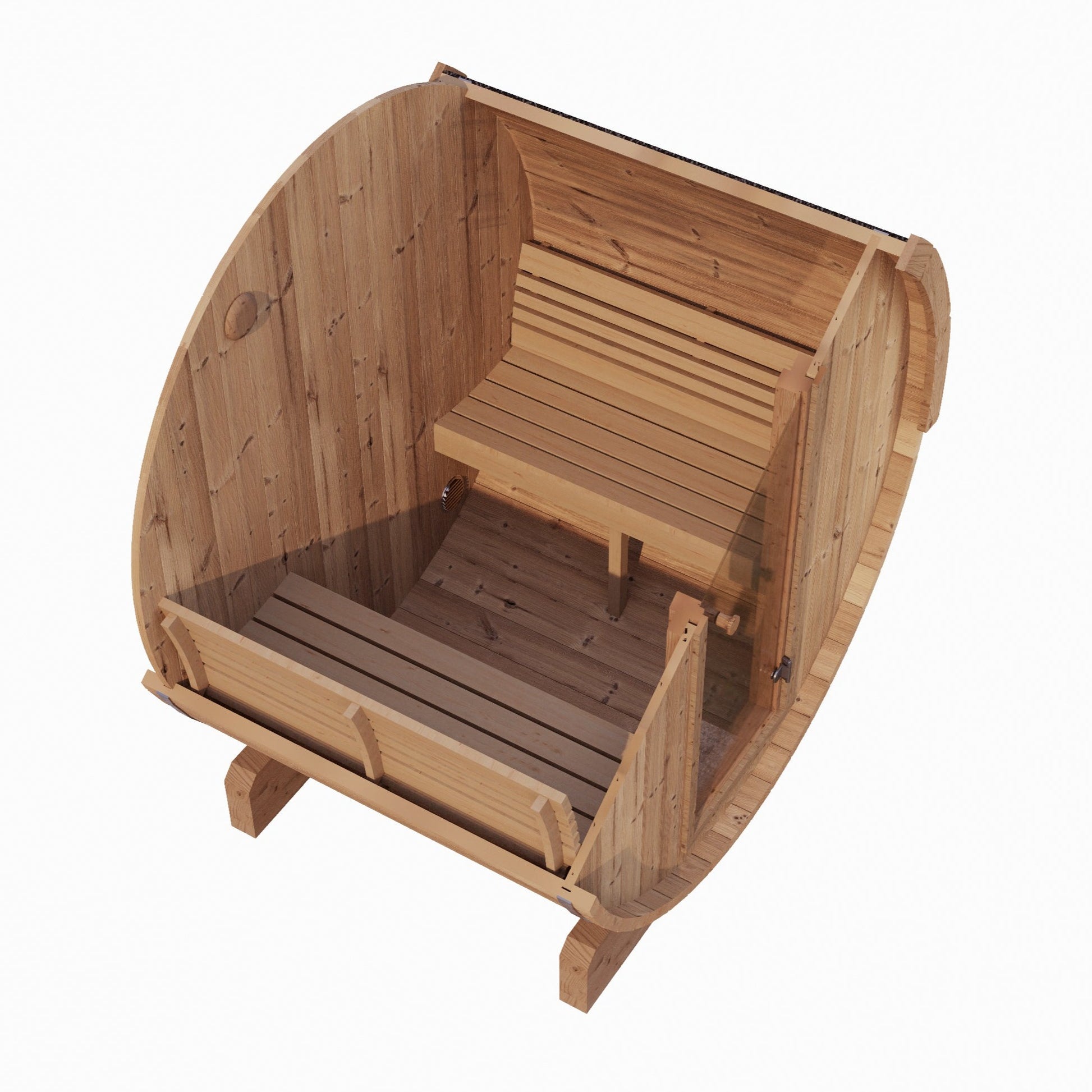 SaunaLife E6 Barrel Sauna Top View