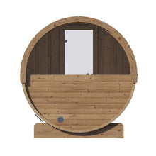 Load image into Gallery viewer, SaunaLife E6W 2 Person Barrel Sauna Rear View