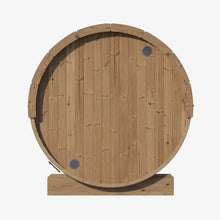 Load image into Gallery viewer, SaunaLife E7 4 Person Barrel Sauna Rear View