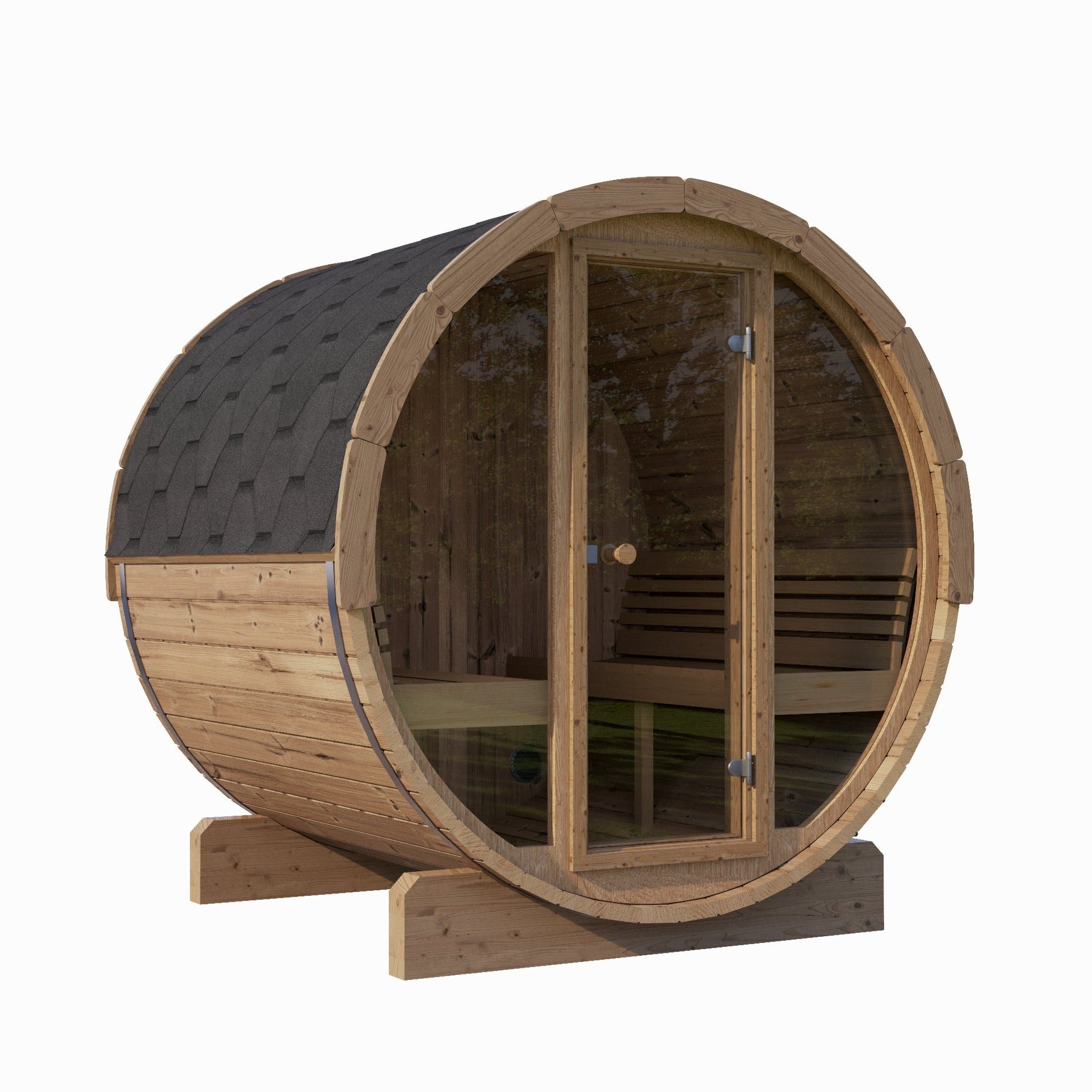 SaunaLife Model Barrel Sauna