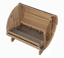 Load image into Gallery viewer, SaunaLife E8G 6 Person Barrel Sauna Top View