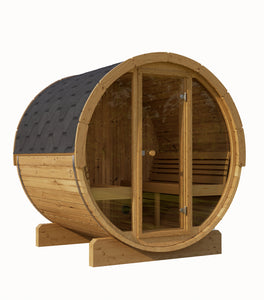 SaunaLife Model E8G 6 Person Barrel Sauna