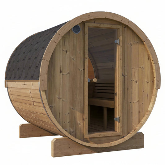 SaunaLife E8W 6 Person Barrel Sauna