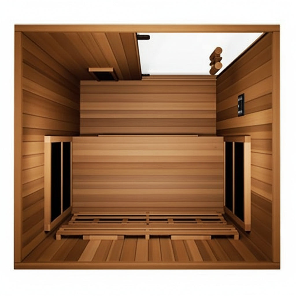 Finnmark Designs FD-2 Full Spectrum Infrared Sauna Top Interior View