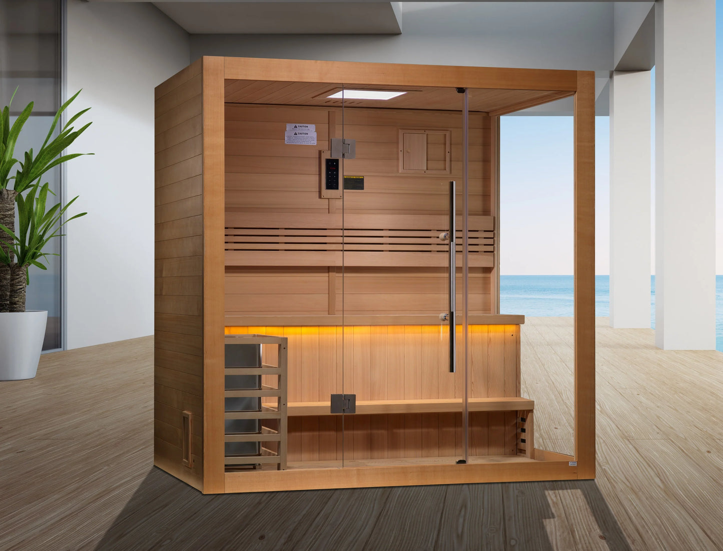 Golden Designs Forssa 3 Person Indoor Traditional Steam Sauna