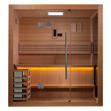 Load image into Gallery viewer, Forssa 3 Person Indoor Traditional Steam Sauna