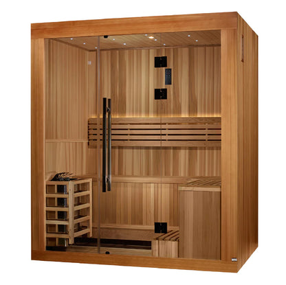 Golden Designs Copenhagen 3 Person Traditional Indoor Sauna