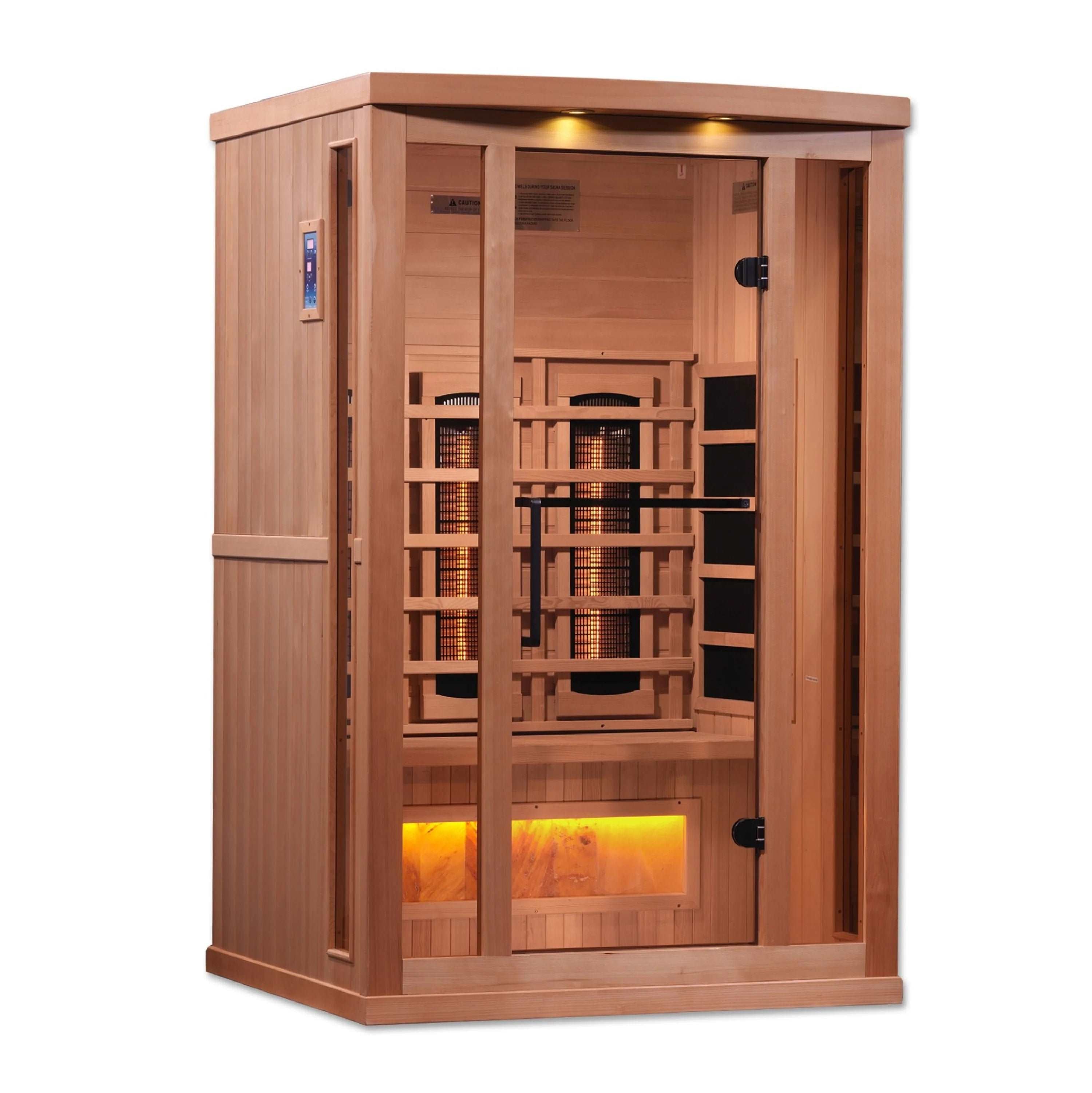 Golden Designs Reserve 1-2 Person Near Zero EMF Full Spectrum Infrared Sauna