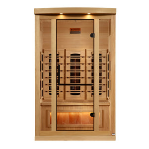 Golden Designs 2 Person Full Spectrum Infrared Sauna - Front View