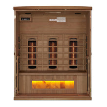 Load image into Gallery viewer, Golden Designs Reserve 3 Person Near Zero EMF Full Spectrum Infrared Sauna, GDI-8030-02