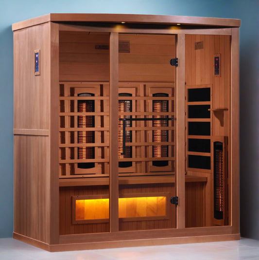 Golden Designs Reserve 4 Person Near Zero EMF Far Full Spectrum Infrared Sauna, GDI-8040-02