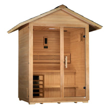 Load image into Gallery viewer, Golden Designs Arlberg 3 Person Outdoor Traditional Sauna, GDI-8103-01, Side View