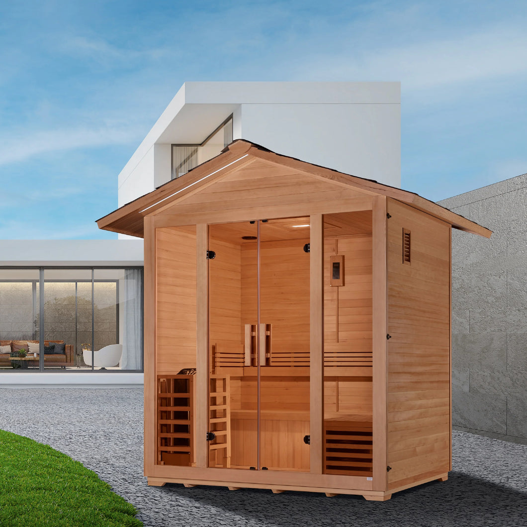 Golden Designs Vorarlberg 5 Person Outdoor Sauna, GDI-8105-01