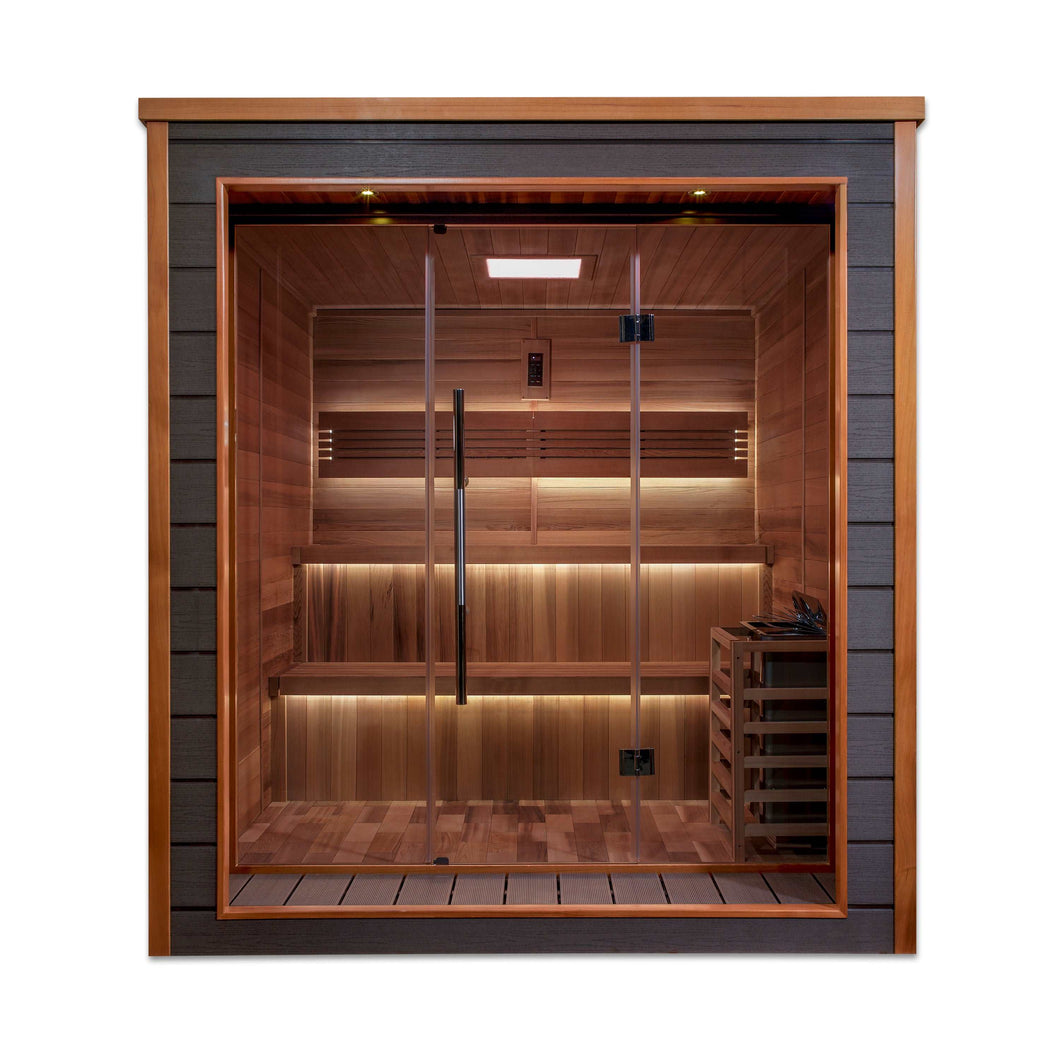 Golden Designs Bergen Traditional Outdoor Sauna GDI-8206-01