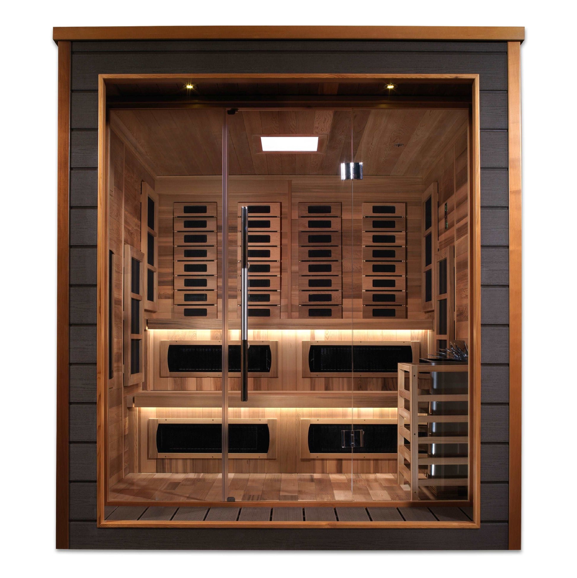 Golden Designs Karlstad 6 Person Outdoor Hybrid Sauna GDI-8226-01