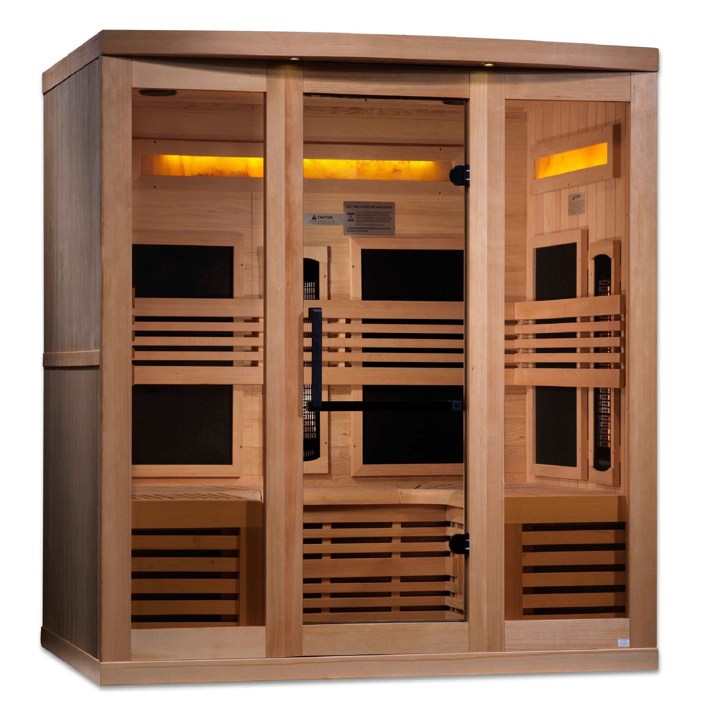 Golden Designs Reserve 6 Person Near Zero EMF Full Spectrum Infrared Sauna, GDI-8260-01