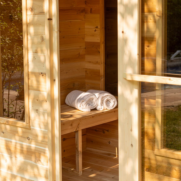 Dundalk Leisurecraft Georgian 6-Person Cabin Sauna With Change Room