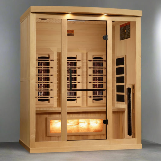 Golden Designs 3 Person Full Spectrum Infrared Sauna, GDI-8030-03, Left Side