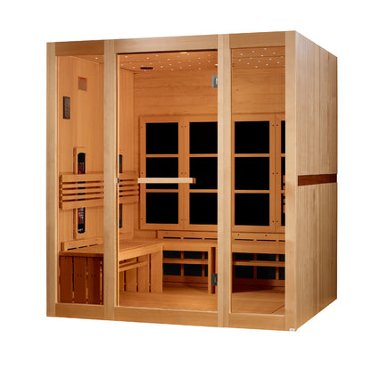 Golden Designs Catolonia 8 Person Full Spectrum Near Zero EMF FAR IR Sauna right side