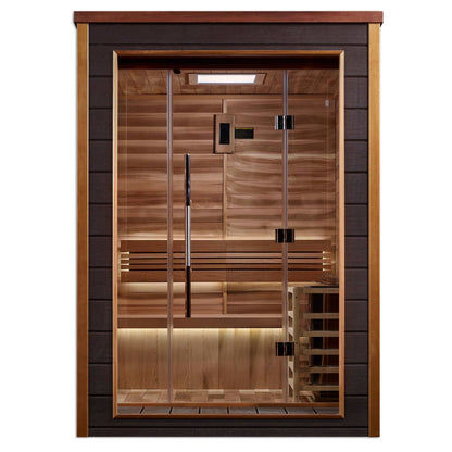 Golden Designs Narvik 2 Person Traditional Cedar Sauna 2