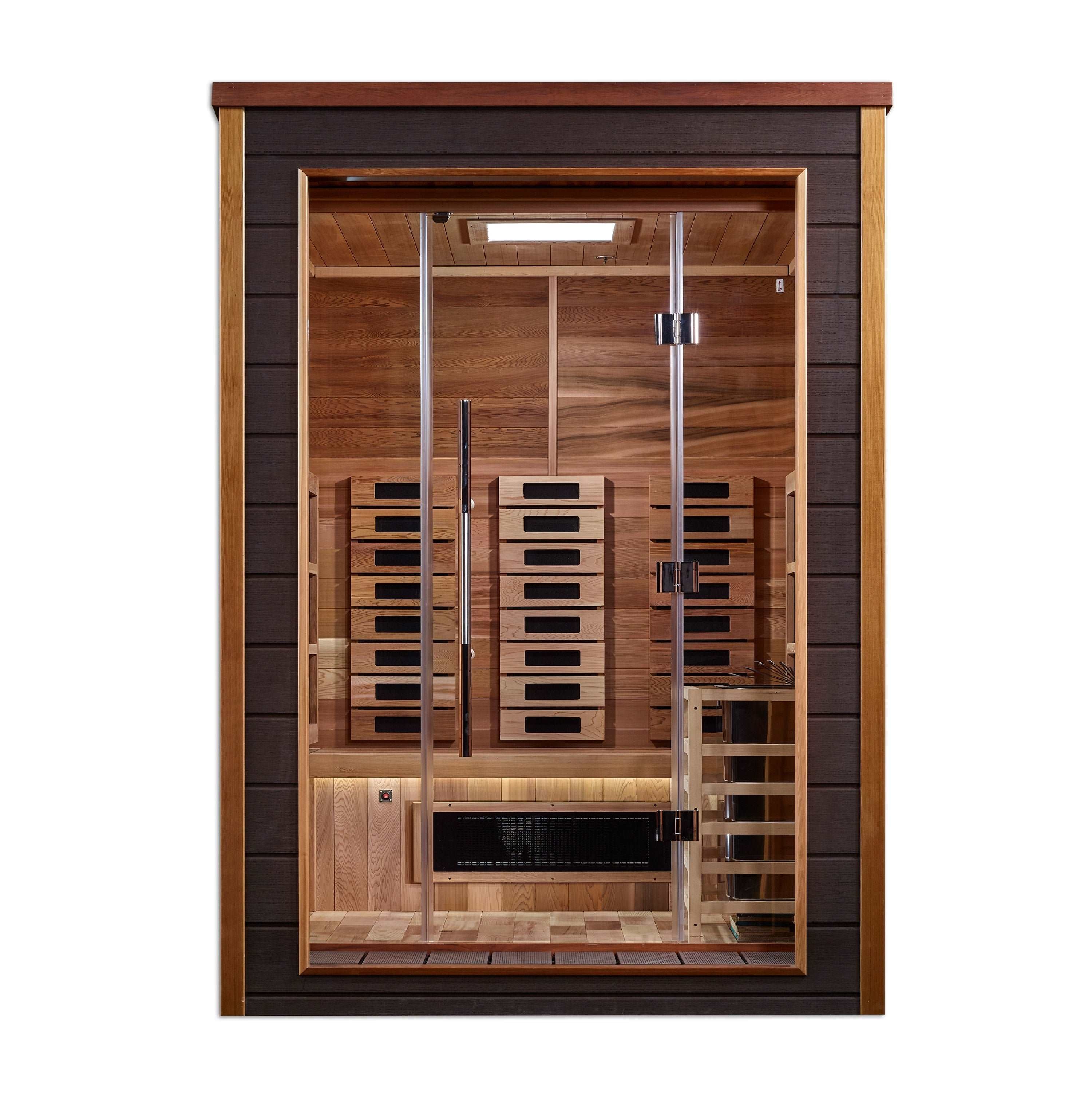 Golden Designs Nora 2-Person Outdoor Hybrid Sauna – Sun Valley Saunas