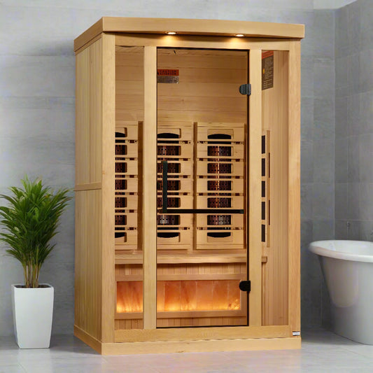 Golden Designs 2 Person Full Spectrum Infrared Sauna - Left Side View