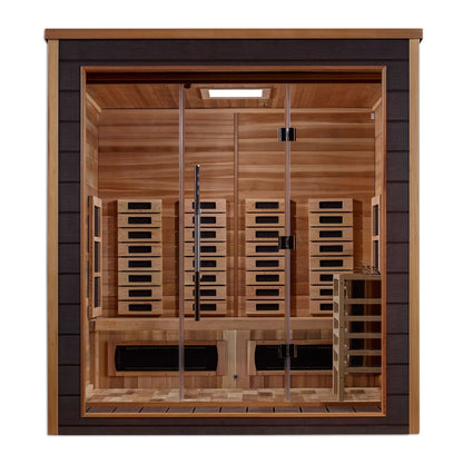 Golden Designs Visby 3 Person Outdoor Hybrid Sauna