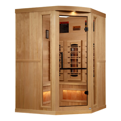 Golden Designs Reserve 3 Person Near Zero EMF Full Spectrum Infrared Sauna, GDI-8035-03