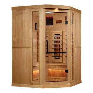 Golden Designs Reserve 3 Person Near Zero EMF Full Spectrum Infrared Sauna, GDI-8035-03