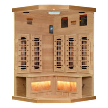 Load image into Gallery viewer, Golden Designs Reserve 3 Person Near Zero EMF Full Spectrum Infrared Sauna, GDI-8035-03