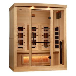 Golden Designs 3 Person Full Spectrum Infrared Sauna, GDI-8030-03, Left Side