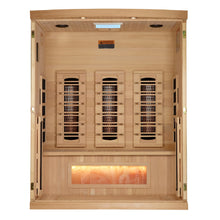 Load image into Gallery viewer, Golden Designs 3 Person Full Spectrum Infrared Sauna, GDI-8030-03, Interior View