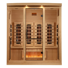 Load image into Gallery viewer, Golden Designs Reserve 4 Person Near Zero EMF Full Spectrum Infrared Sauna, GDI-8040-03