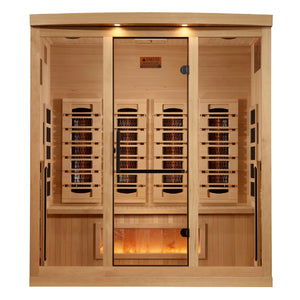 Golden Designs Reserve 4 Person Near Zero EMF Full Spectrum Infrared Sauna, GDI-8040-03