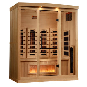 Golden Designs Reserve 4 Person Near Zero EMF Full Spectrum Infrared Sauna, GDI-8040-03