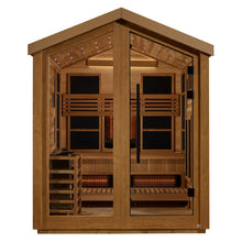 Load image into Gallery viewer, Golden Designs Loviisa 3 Person Outdoor Hybrid Sauna - Front View