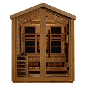 Golden Designs Loviisa 3 Person Outdoor Hybrid Sauna - Front View