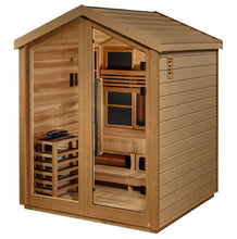 Load image into Gallery viewer, Golden Designs Loviisa 3 Person Outdoor Hybrid Sauna - Second Angled View