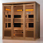 Golden Designs Reserve 6 Person Near Zero EMF Full Spectrum Infrared Sauna, GDI-8260-01