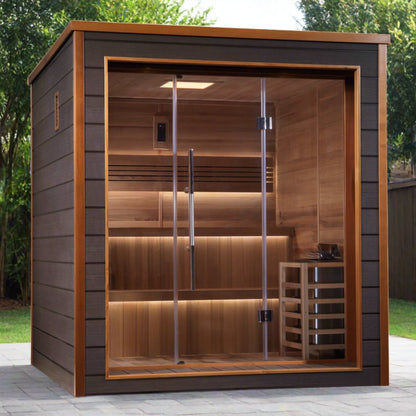 Golden Designs Bergen Traditional Outdoor Sauna GDI-8206-01