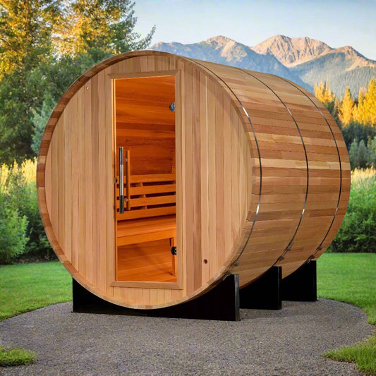 Golden Designs Arosa 4 Person Barrel Sauna