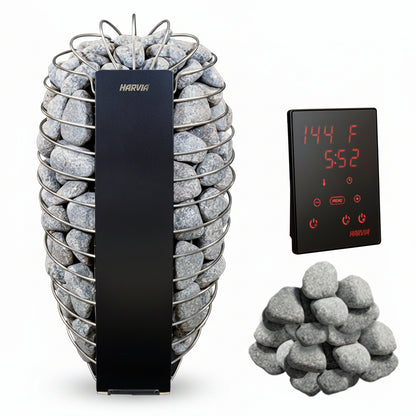 Harvia Spirit Sauna Heater Bundle with WiFi Control and Stones