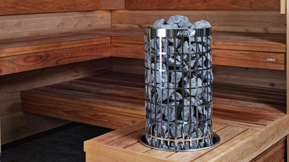 Harvia Cilindro Electric Sauna Heater With Built-In Controls
