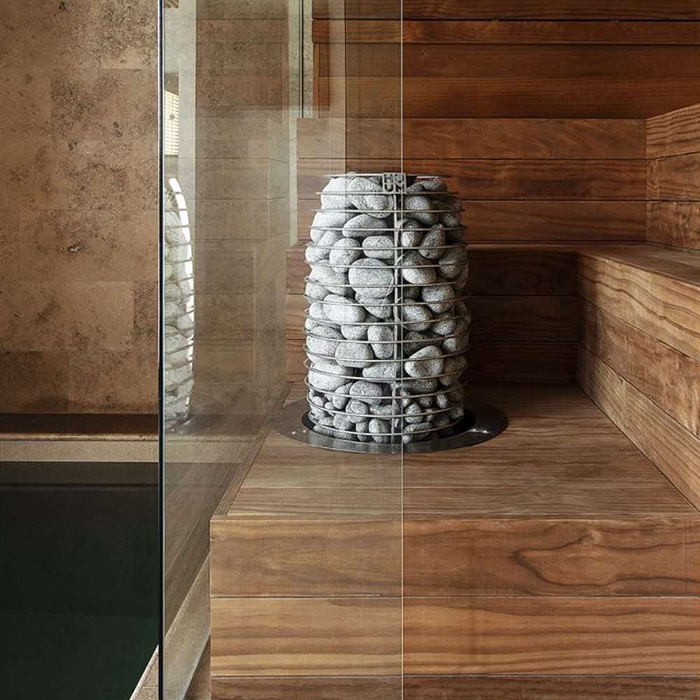 Huum Hive Mini Electric Sauna Heater in sauna
