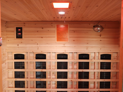 SunRay Cayenne Outdoor Infrared Sauna Interior