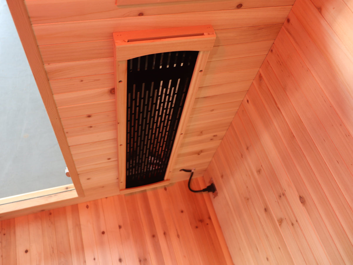 SunRay Cayenne Outdoor Infrared Sauna Detail